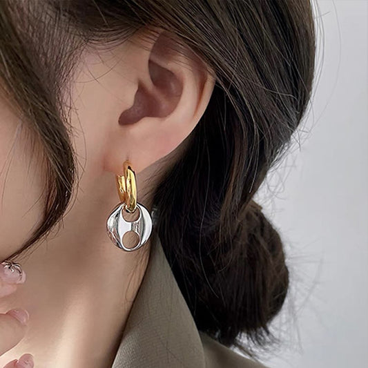 Atmosphere High-grade Simple Bracelet Electroplated Earrings